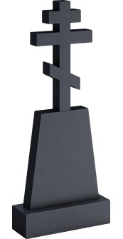Высокий памятник с восьмиконечным крестом и стелой-трапецией, арт. AR.58