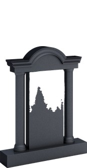 Памятник-арка с вынесенным карнизом, арт. AS.33