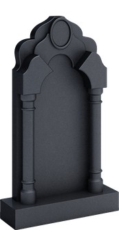 Памятник-арка с овальным медальоном, арт. AS.43