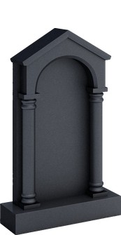 Памятник-арка под двускатной крышей, арт. AS.44