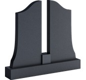 Парный фигурный памятник с вогнутыми краями, арт. DA.19